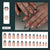 12 Sizes-24 Pcs Press On Nails W1993