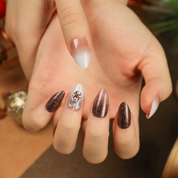 12 Sizes-24 Pcs Press On Nails JP2697