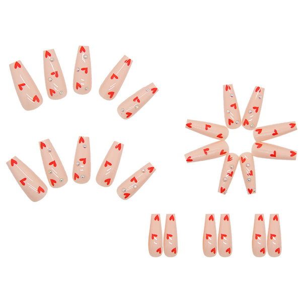 12 Sizes-24 Pcs Press On Nails Z239