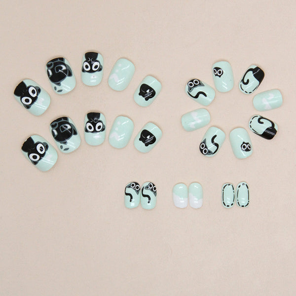 12 Sizes-24 Pcs Press On Nails K005