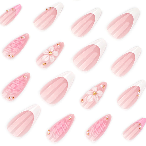12 Sizes-24 Pcs Press On Nails JP4352