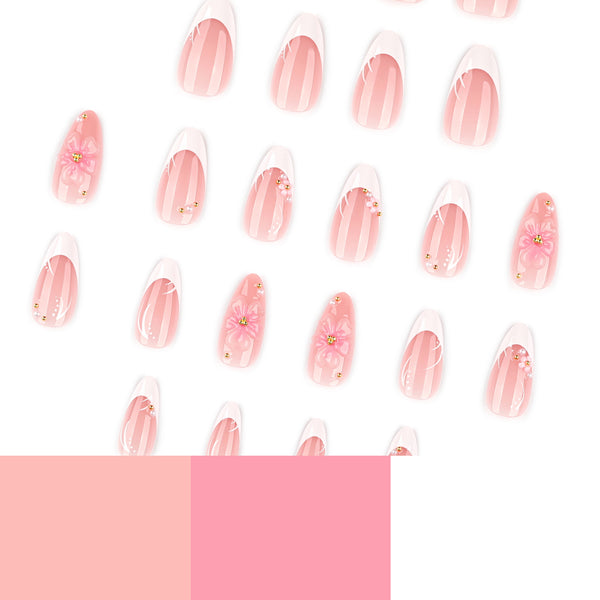 12 Sizes-24 Pcs Press On Nails JP4327