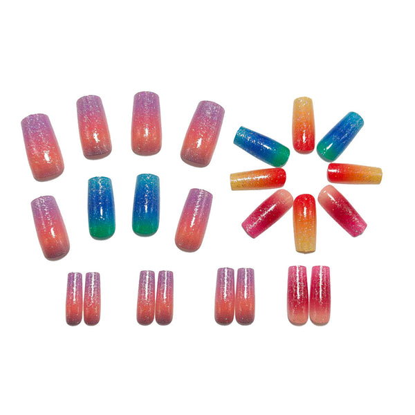 12 Sizes-24 Pcs Press On Nails Y1585