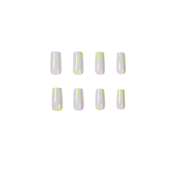 12 Sizes-24 Pcs Press On Nails JP1188
