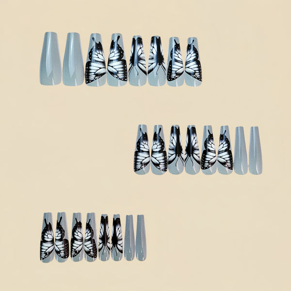 12 Sizes-24 Pcs Press On Nails Y751