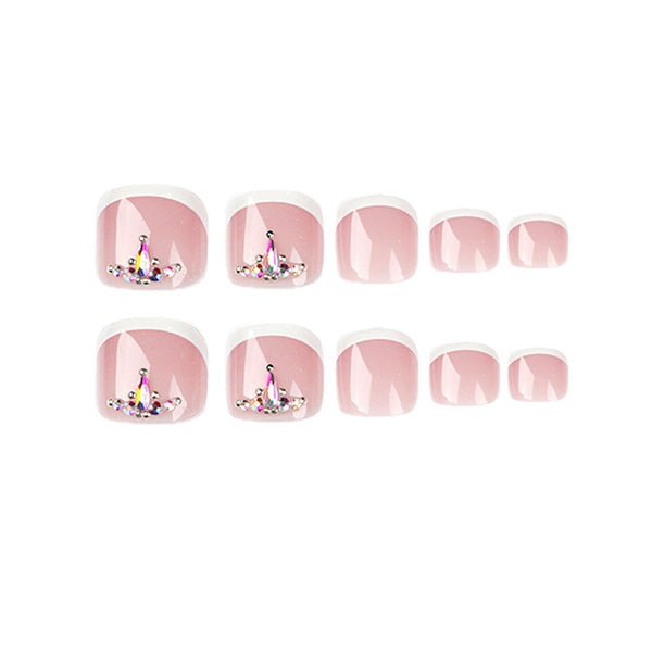 12 Sizes-24 Pcs Press On Nails JP1655