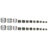 12 Sizes-24 Pcs Press On Nails F161