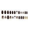 12 Sizes-24 Pcs Press On Nails W2202