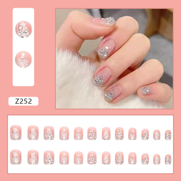12 Sizes-24 Pcs Press On Nails Z243
