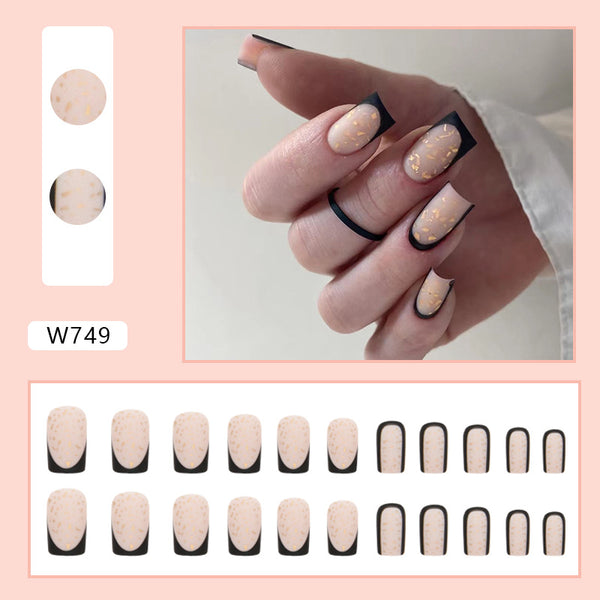 12 Sizes-24 Pcs Press On Nails W749