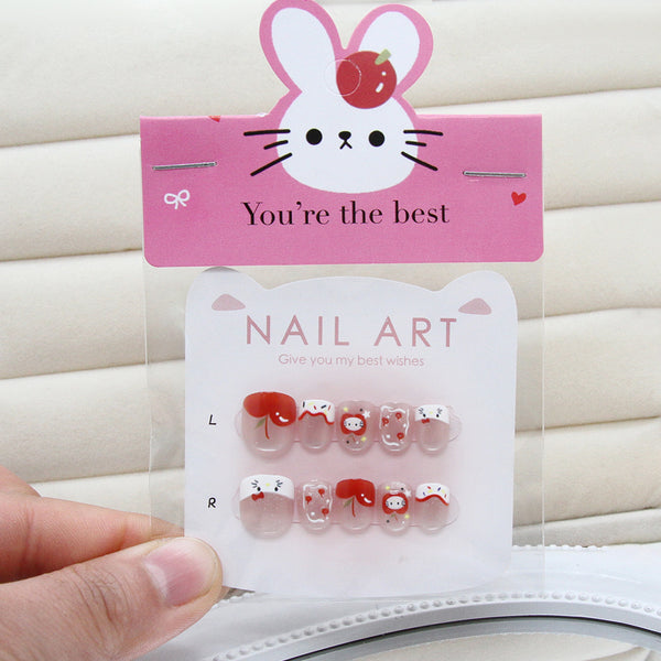 12 Sizes-24 Pcs Press On Nails K028