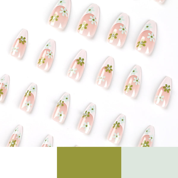 12 Sizes-24 Pcs Press On Nails JP2256