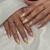 12 Sizes-24 Pcs Press On Nails W1994