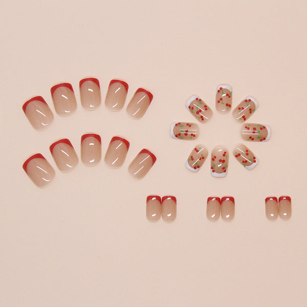 12 Sizes-24 Pcs Press On Nails W1681