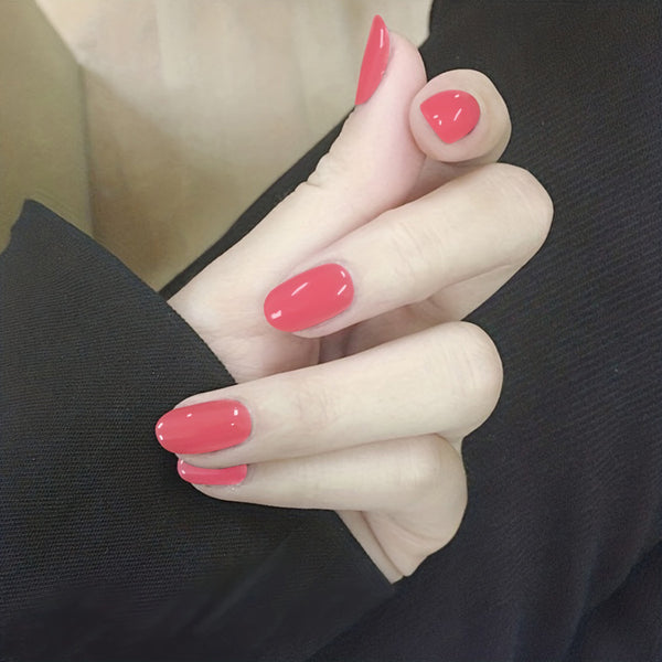 48 Pcs Press On Nails Solid-4-48pcs