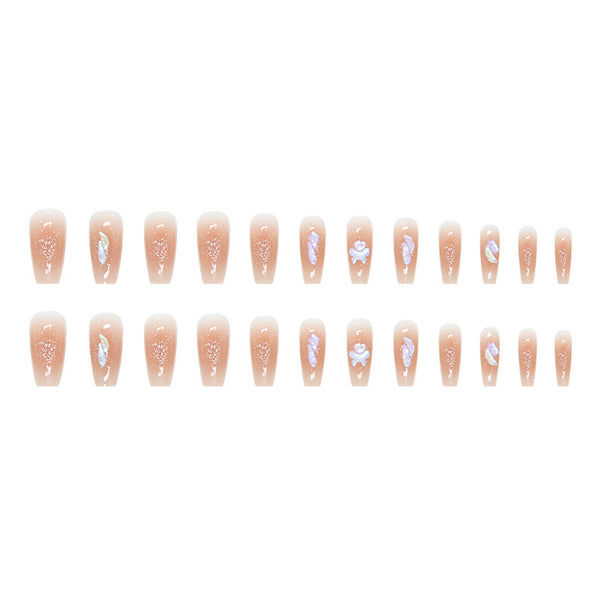 12 Sizes-24 Pcs Press On Nails Z658