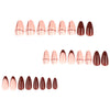 12 Sizes-24 Pcs Press On Nails JP4176
