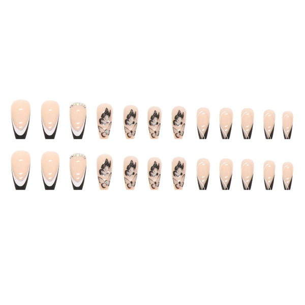12 Sizes-24 Pcs Press On Nails Z520