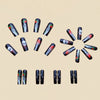12 Sizes-24 Pcs Press On Nails Y204