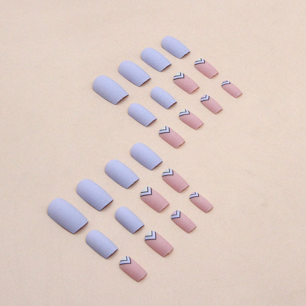 12 Sizes-24 Pcs Press On Nails W847