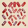 12 Sizes-24 Pcs Press On Nails Y1214