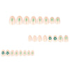 12 Sizes-24 Pcs Press On Nails JP3993