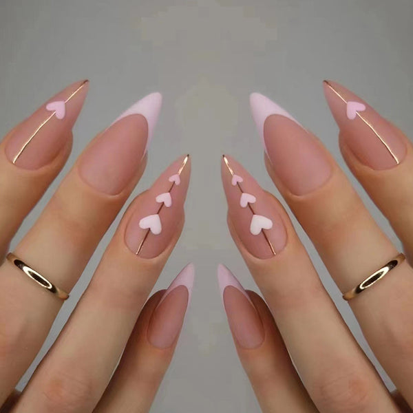 12 Sizes-24 Pcs Press On Nails W312
