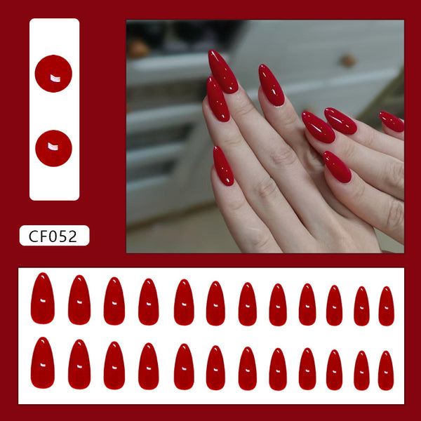 12 Sizes-24 Pcs Press On Nails CF052