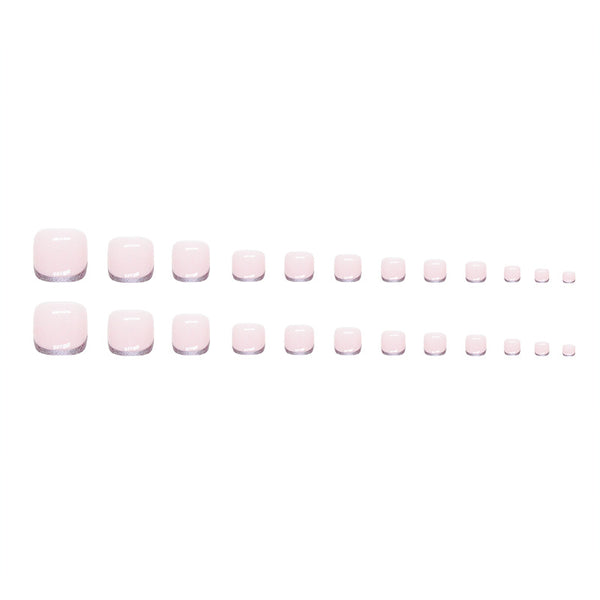 12 Sizes-24 Pcs Press On Nails F079