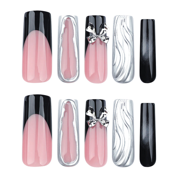 12 Sizes-24 Pcs Press On Nails DIY57