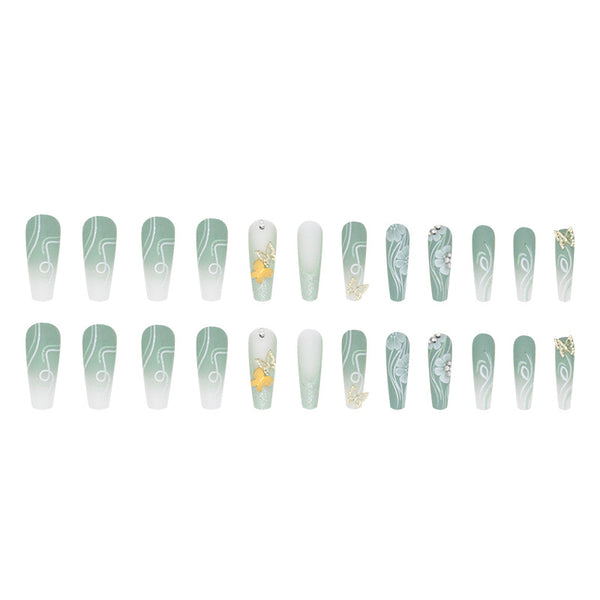 12 Sizes-24 Pcs Press On Nails Z716