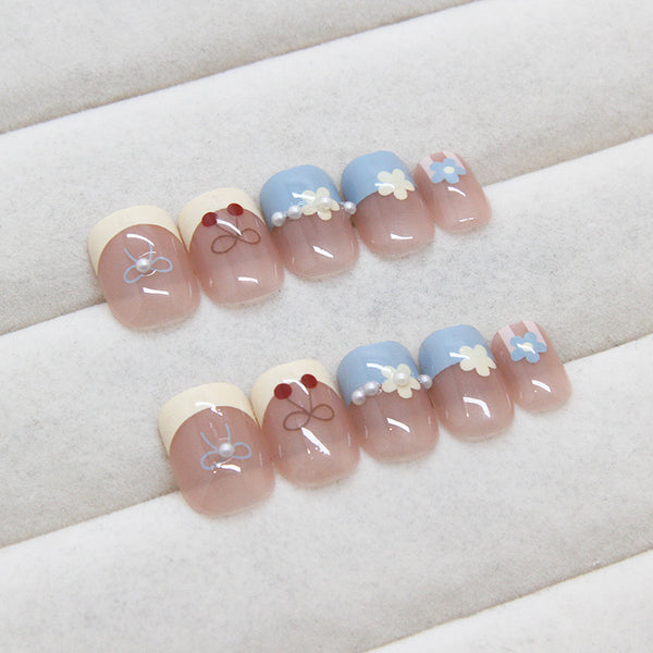 12 Sizes-24 Pcs Press On Nails Z923