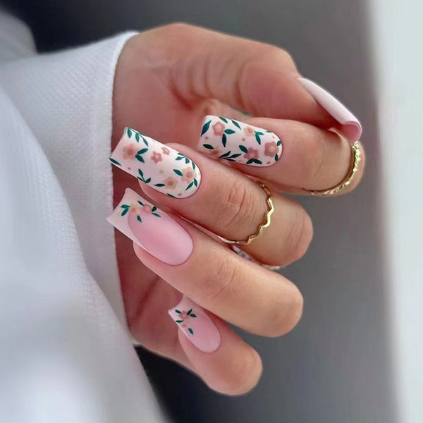 12 Sizes-24 Pcs Press On Nails W1451