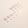 12 Sizes-24 Pcs Press On Nails F041