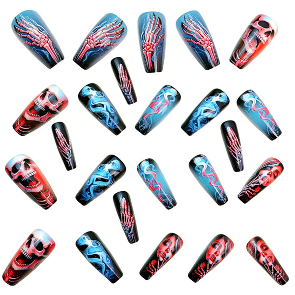 12 Sizes-24 Pcs Press On Nails Y976