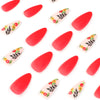 12 Sizes-24 Pcs Press On Nails JP1987
