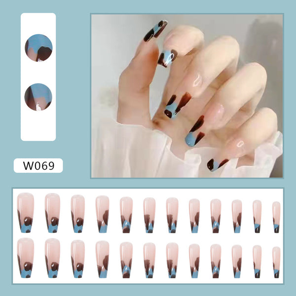 12 Sizes-24 Pcs Press On Nails W069