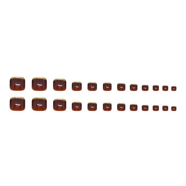 12 Sizes-24 PcsPress On Nails F200