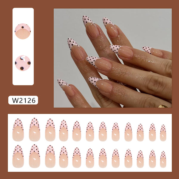 12 Sizes-24 Pcs Press On Nails W2126