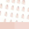 French Long Pink Press on Nails