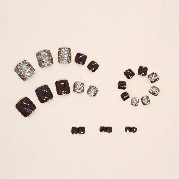 12 Sizes-24 Pcs Press On Nails F043