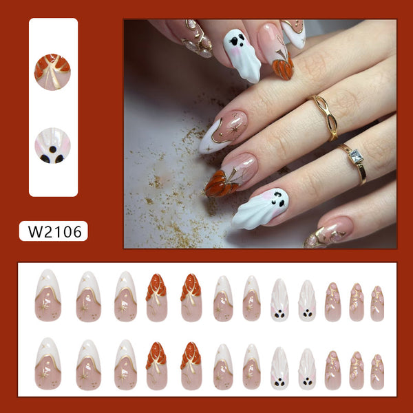 12 Sizes-24 Pcs Press On Nails W2106