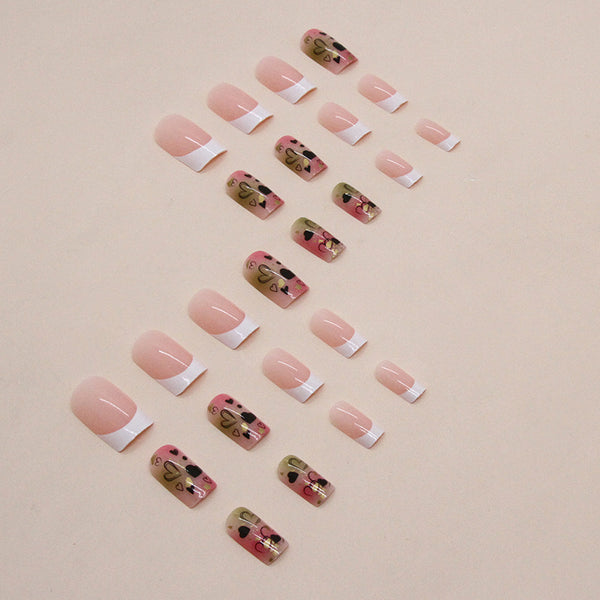 12 Sizes-24 Pcs Press On Nails W1204