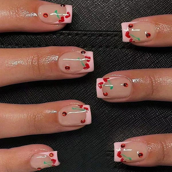 12 Sizes-24 Pcs Press On Nails Z1157