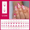 12 Sizes-24 Pcs Press On Nails C1544