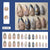 12 Sizes-24 Pcs Press On Nails W1985