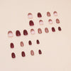 12 Sizes-24 Pcs Press On Nails W1491