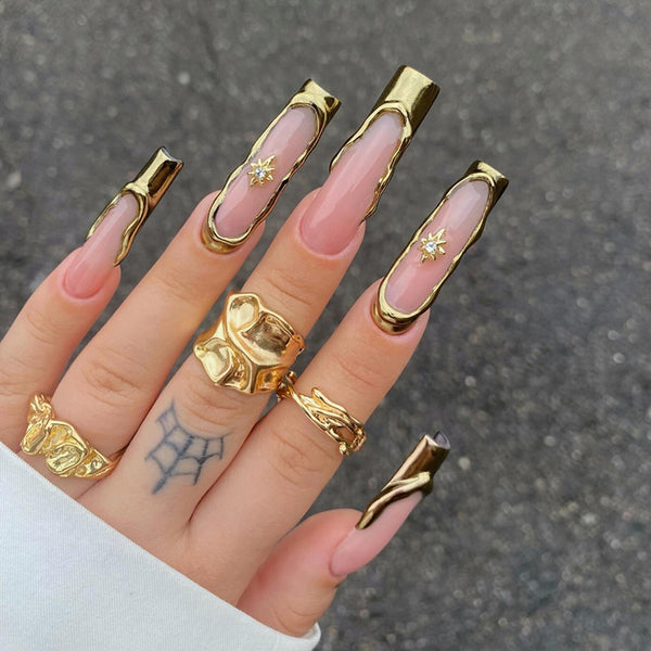 12 Sizes-24 Pcs Press On Nails Z950