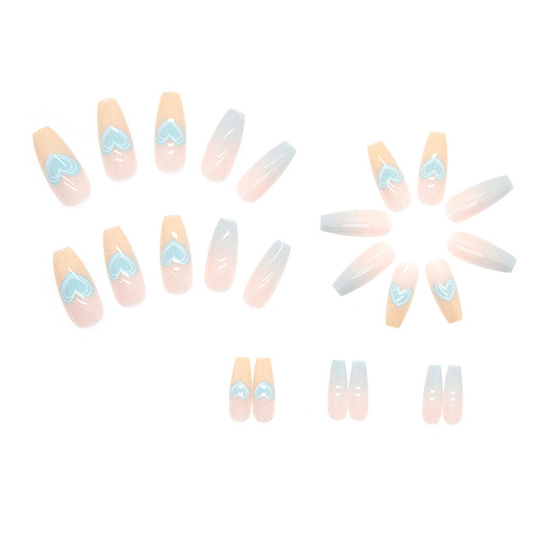 12 Sizes-24 Pcs Press On Nails R556