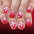 12 Sizes-24 Pcs Press On Nails C1503